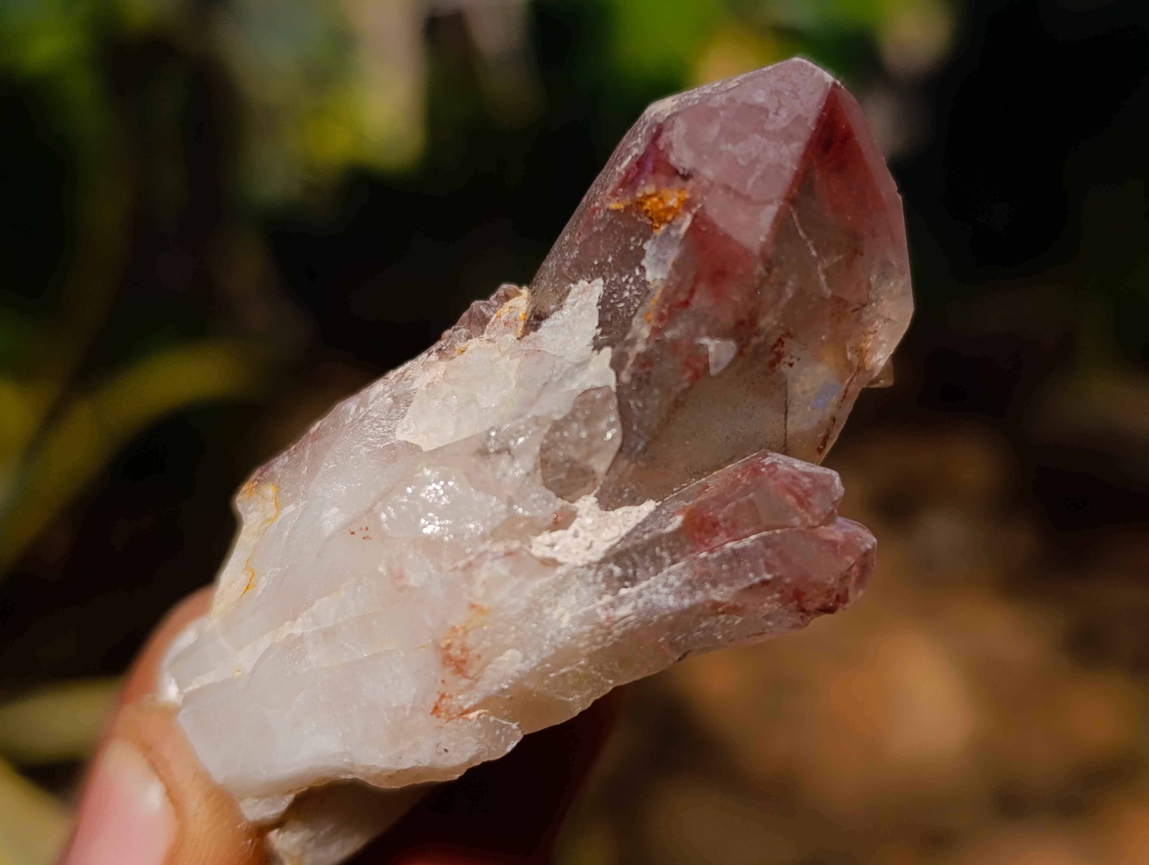 Natural Hematoid Quartz Clusters x 12 From Karoi, Zimbabwe - Toprock Gemstones and Minerals 