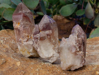 Natural Hematoid Quartz Clusters x 12 From Karoi, Zimbabwe