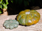 Hand Made Pumpkin and Patty Pan Squash Carvings x 3 From Zimbabwe - Toprock Gemstones and Minerals 