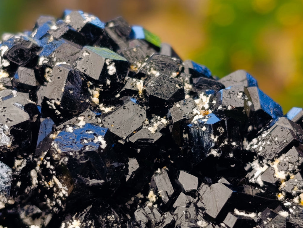 Natural Schorl Black Tourmaline With Hyalite Opal Specimens x 2 From Erongo, Namibia - Toprock Gemstones and Minerals 