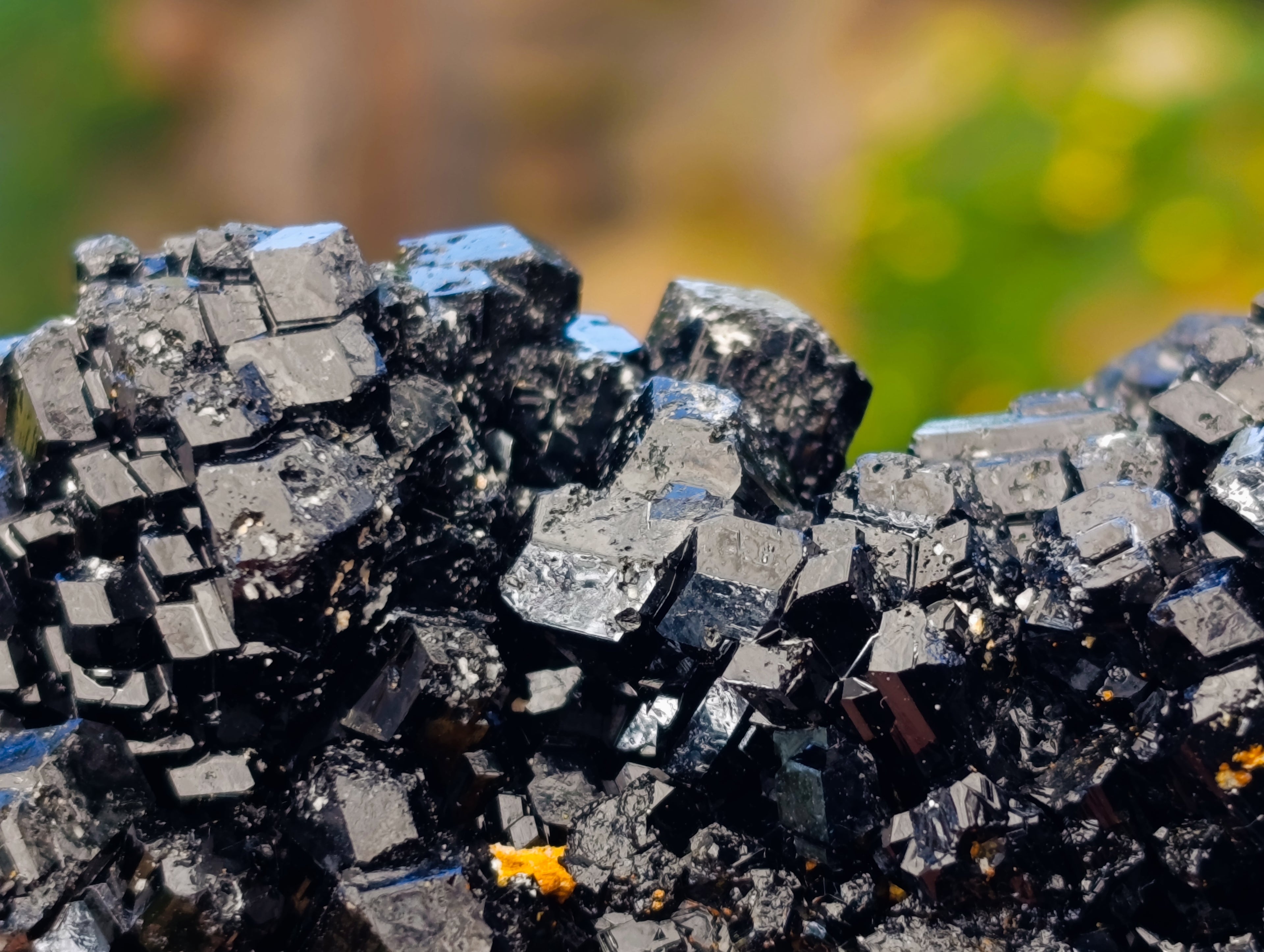Natural Schorl Black Tourmaline With Hyalite Opal Specimens x 2 From Erongo, Namibia - Toprock Gemstones and Minerals 