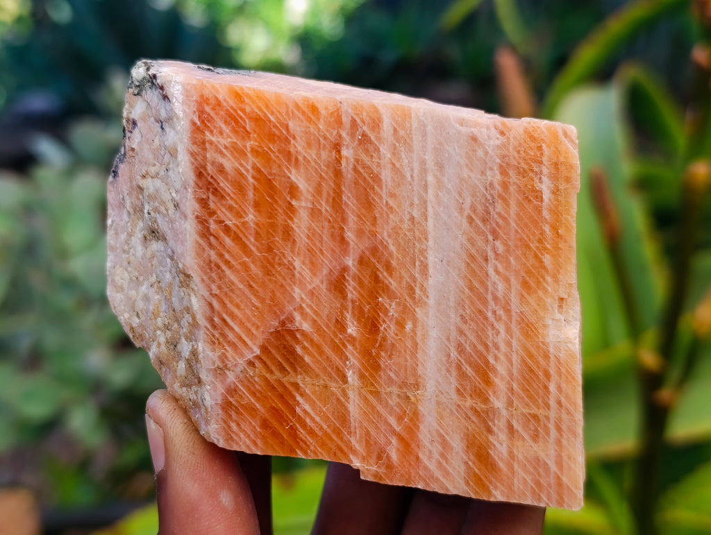 Natural Rhombohedral Sunset Orange Calcite Specimens x 12 From Spitzkop, Namibia - Toprock Gemstones and Minerals 
