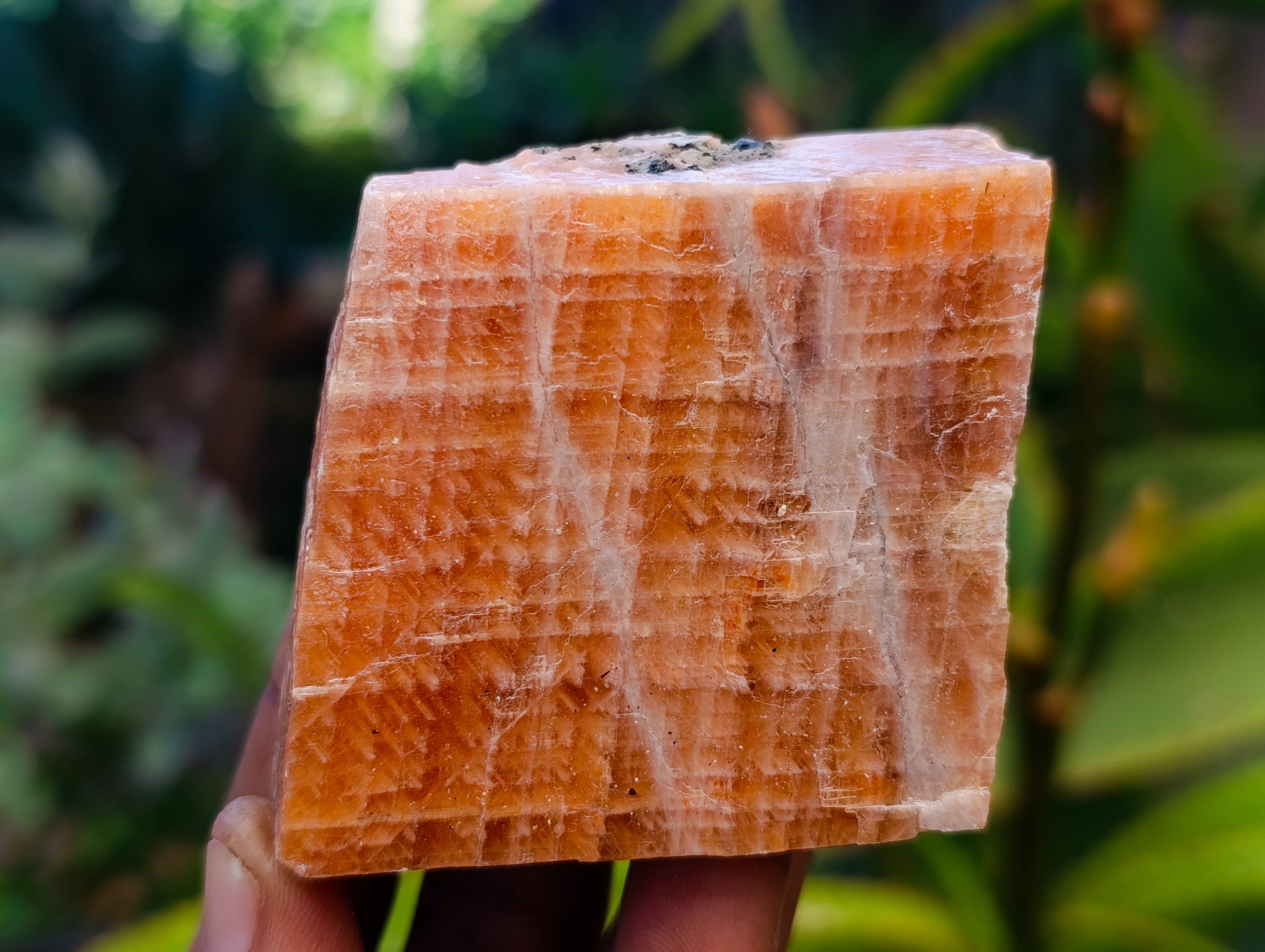 Natural Rhombohedral Sunset Orange Calcite Specimens x 12 From Spitzkop, Namibia - Toprock Gemstones and Minerals 
