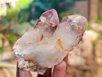 Natural Hematoid Quartz Clusters x 12 From Karoi, Zimbabwe