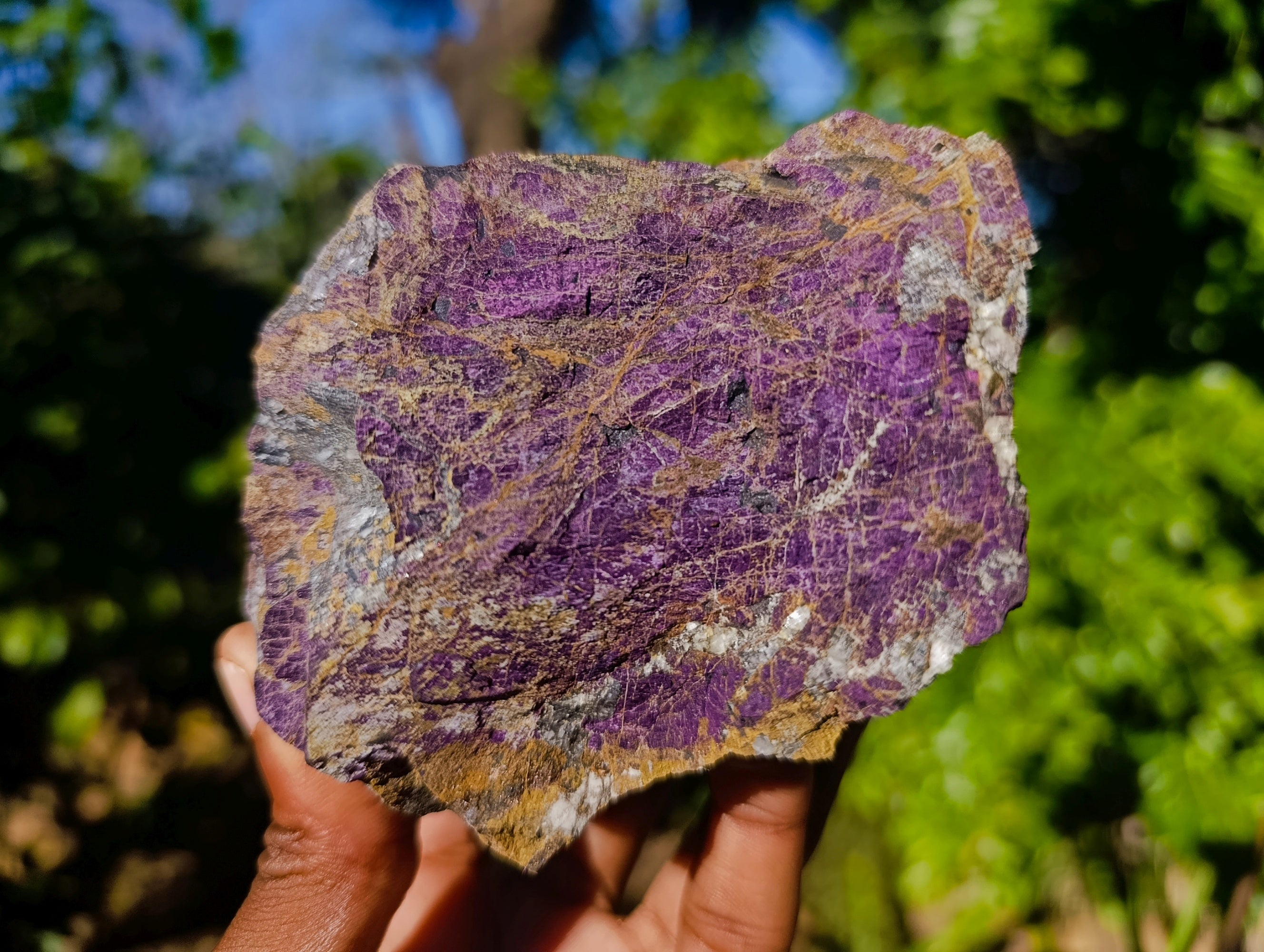 Natural Metallic Purpurite Cobbed Specimens x 3 From Erongo, Namibia - Toprock Gemstones and Minerals 