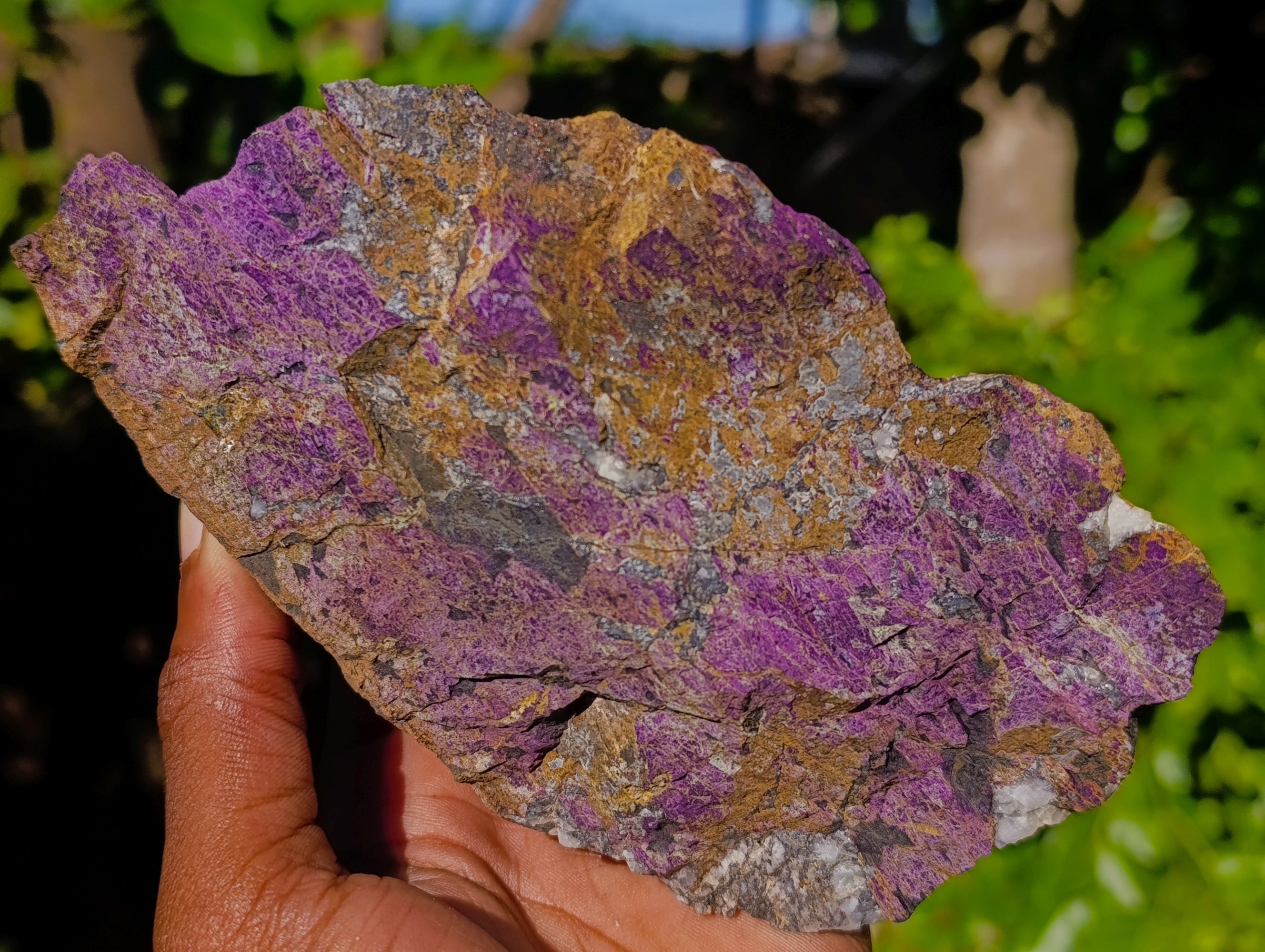 Natural Metallic Purpurite Cobbed Specimens x 3 From Erongo, Namibia - Toprock Gemstones and Minerals 