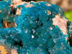 Natural Dioptase On Dolomite Specimens x 3 From Likasi, Congo - Toprock Gemstones and Minerals 