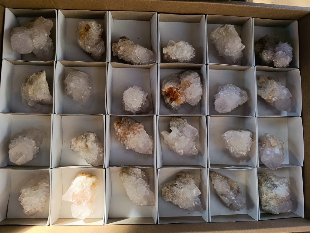 Natural White Cactus Spirit Quartz Clusters x 24 From South Africa - Toprock Gemstones and Minerals 