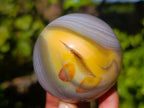 Polished Banded Agate Spheres x 4 From Madagascar - Toprock Gemstones and Minerals 