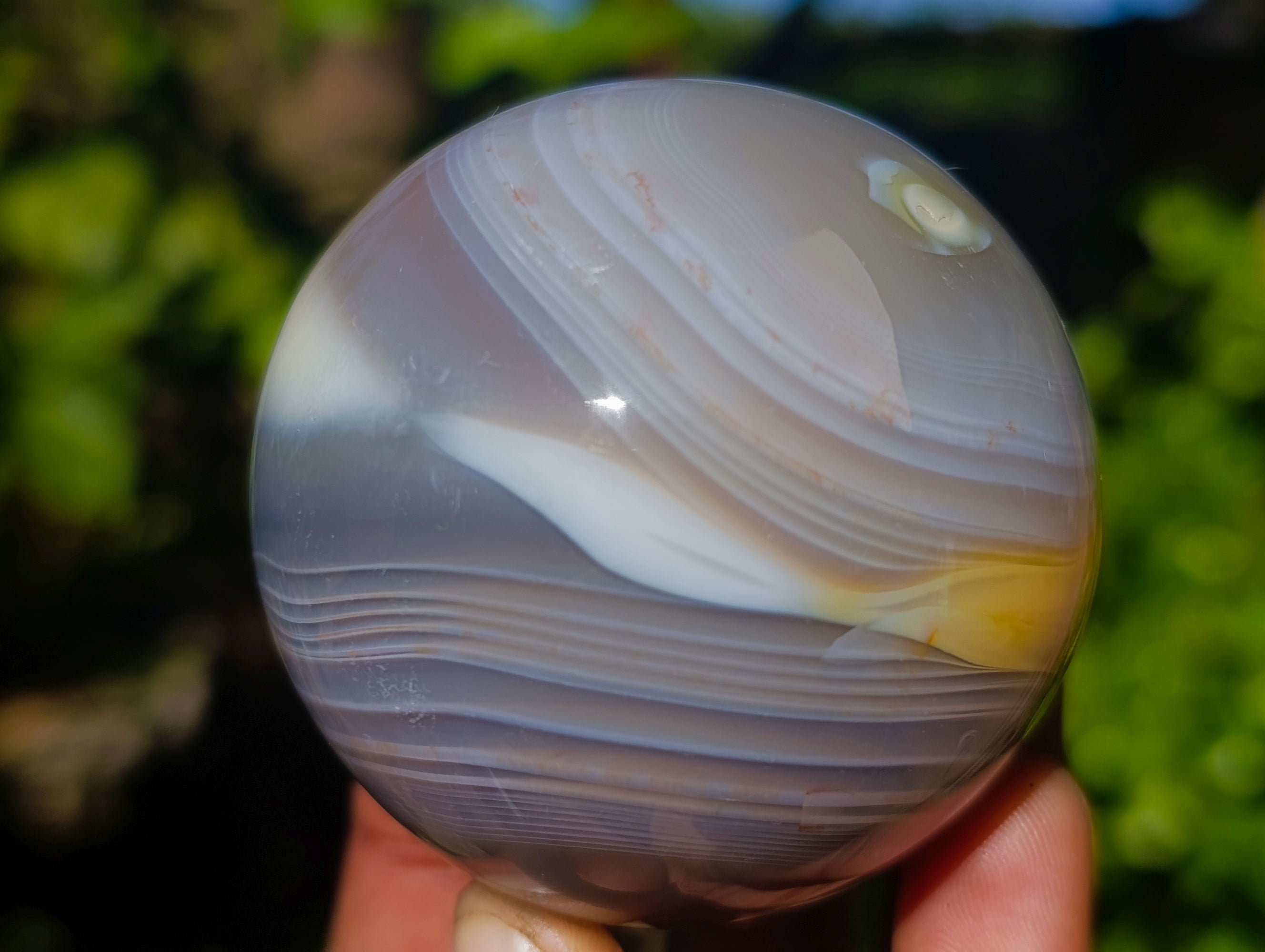 Polished Banded Agate Spheres x 4 From Madagascar - Toprock Gemstones and Minerals 