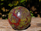 Polished Bastite Dragons Blood Stone Sphere-Ball x 1 From Tshipise, South Africa - Toprock Gemstones and Minerals 