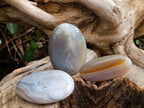 Polished Banded Agate Free Forms and Standing Free Forms x 17 From Madagascar - Toprock Gemstones and Minerals 