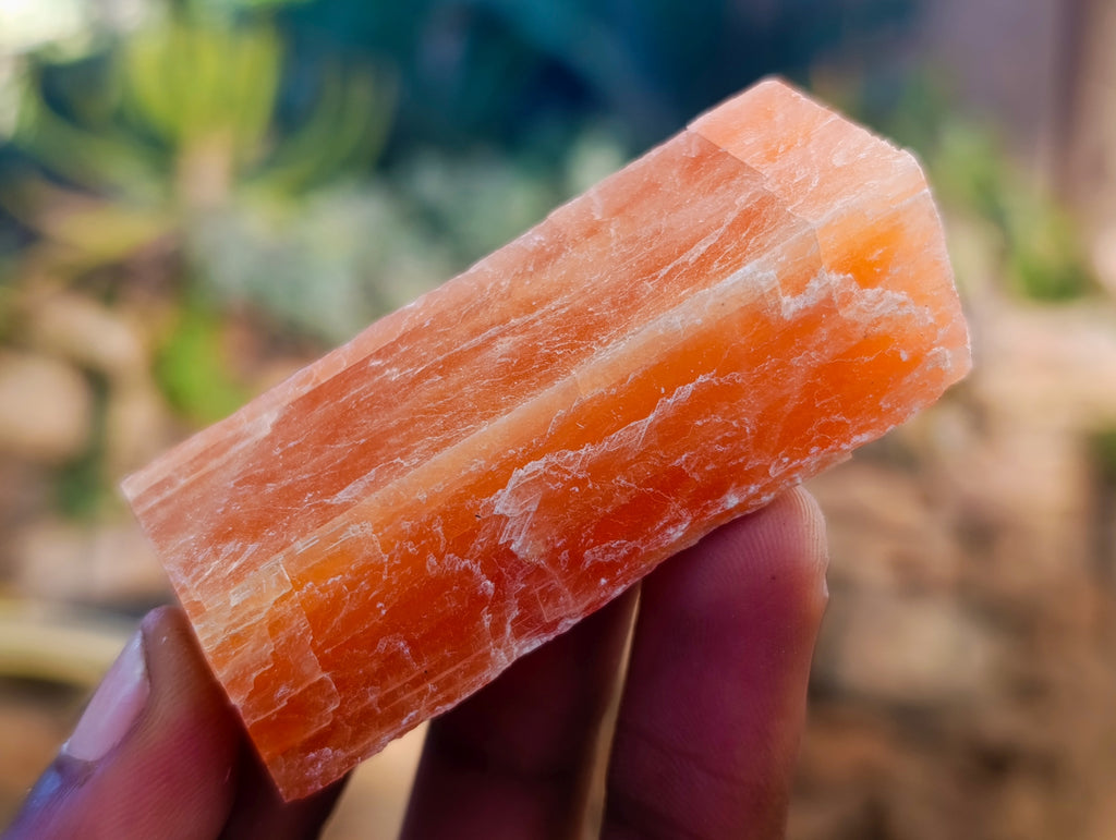 Natural Rhombohedral Sunset Orange Calcite Specimens x 34 From Spitzkop, Namibia - Toprock Gemstones and Minerals 