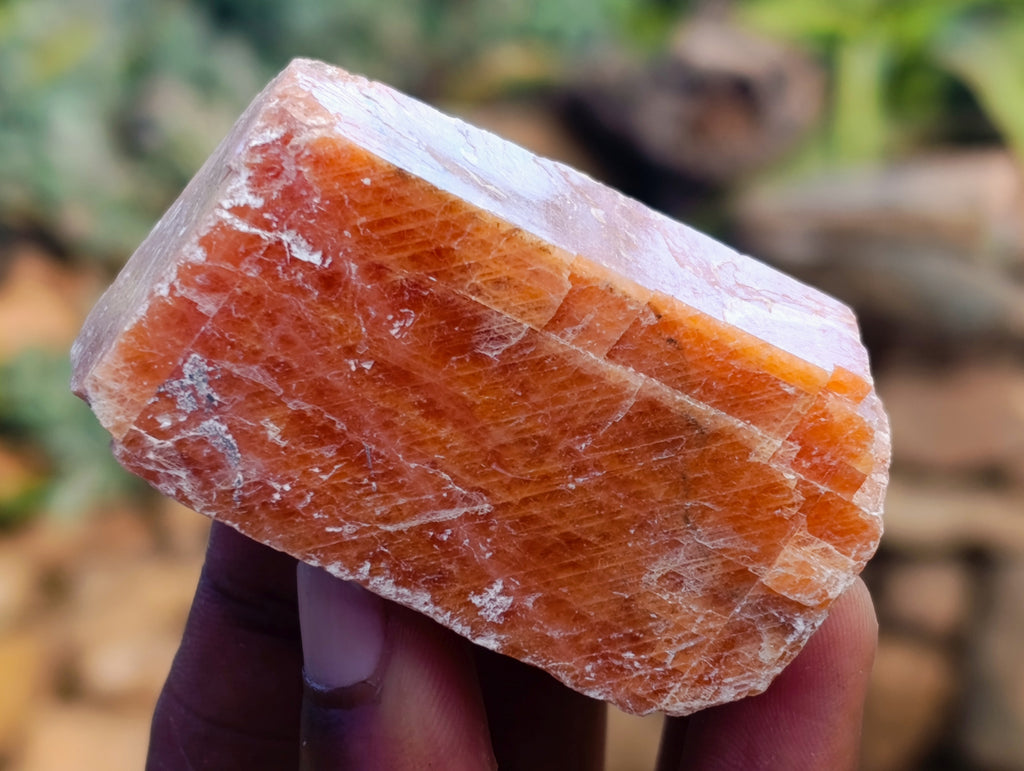 Natural Rhombohedral Sunset Orange Calcite Specimens x 34 From Spitzkop, Namibia - Toprock Gemstones and Minerals 
