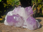 Natural Jacaranda Amethyst Quartz Cluster x 2 From Mumbwa, Zambia - Toprock Gemstones and Minerals 