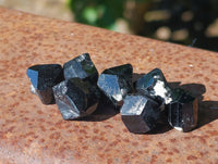 Natural Schorl Black Tourmaline Terminated Crystal Specimens x 70 From Erongo, Namibia - Toprock Gemstones and Minerals 