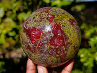 Polished Bastite Dragons Blood Stone Sphere-Ball x 2 From Tshipise, South Africa - Toprock Gemstones and Minerals 