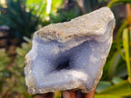 Natural Blue Lace Agate Geode x 4 From Nsanje, Malawi - Toprock Gemstones and Minerals 