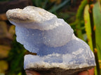 Natural Blue Lace Agate Geode x 4 From Nsanje, Malawi - Toprock Gemstones and Minerals 