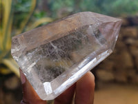 Polished Mixed Inclusion Quartz Crystals including Golden Rutile Inclusion x 4 from Madagascar - Toprock Gemstones and Minerals 
