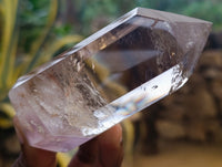 Polished Mixed Inclusion Quartz Crystals including Golden Rutile Inclusion x 4 from Madagascar - Toprock Gemstones and Minerals 