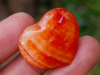 Polished Mini Carnelian Agate "Jewellery" Gemstone Hearts x 20 From Madagascar