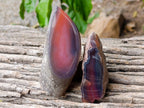Polished On One Side Red Sashe River Agate Nodules x 12 From Zimbabwe - Toprock Gemstones and Minerals 