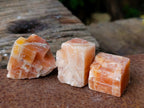 Natural Rhombohedral Sunset Orange Calcite Specimens x 35 From Spitzkop, Namibia - Toprock Gemstones and Minerals 
