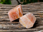 Natural Rhombohedral Sunset Orange Calcite Specimens x 35 From Spitzkop, Namibia - Toprock Gemstones and Minerals 