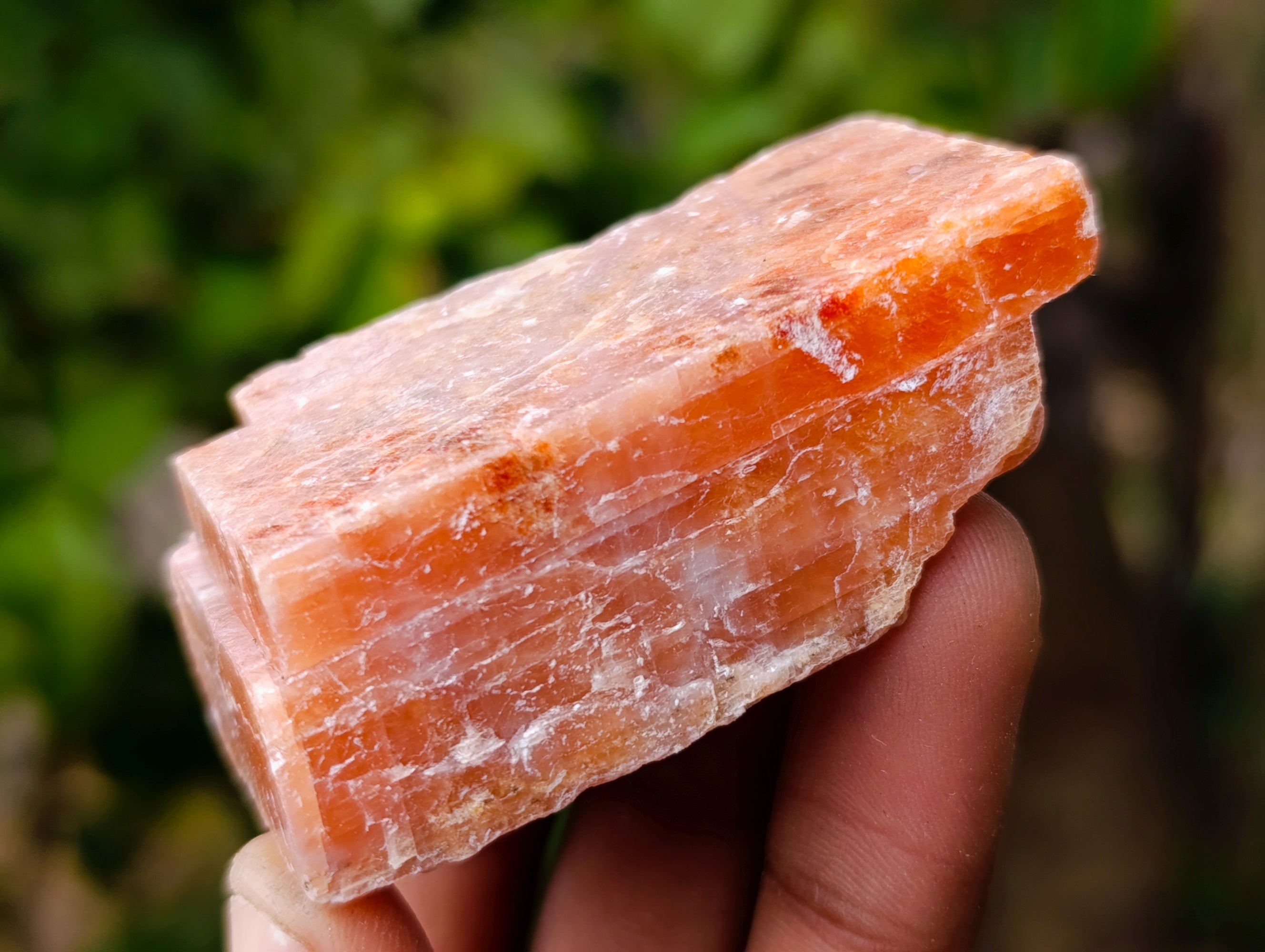 Natural Rhombohedral Sunset Orange Calcite Specimens x 35 From Spitzkop, Namibia - Toprock Gemstones and Minerals 