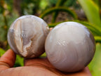 Polished Banded Agate Spheres x 4 From Madagascar - Toprock Gemstones and Minerals 