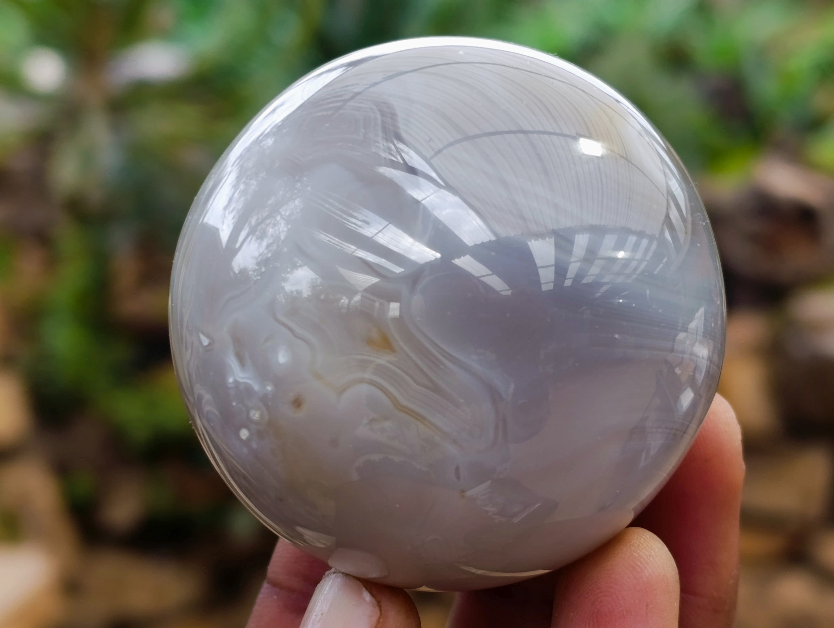 Polished Banded Agate Spheres x 4 From Madagascar - Toprock Gemstones and Minerals 
