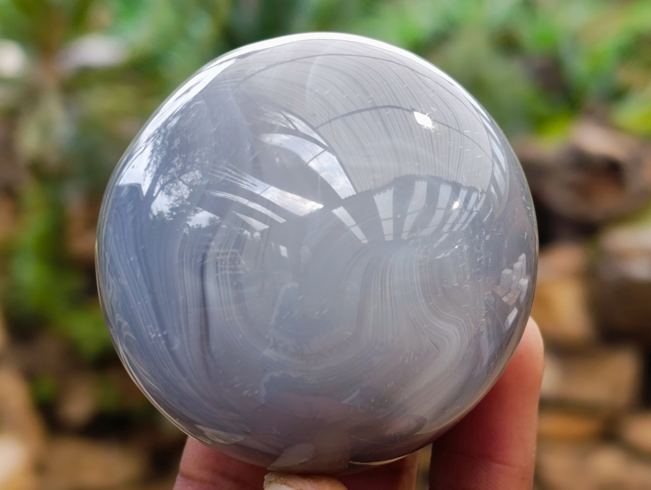Polished Banded Agate Spheres x 4 From Madagascar - Toprock Gemstones and Minerals 