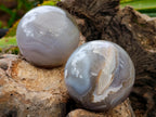 Polished Banded Agate Spheres x 4 From Madagascar - Toprock Gemstones and Minerals 
