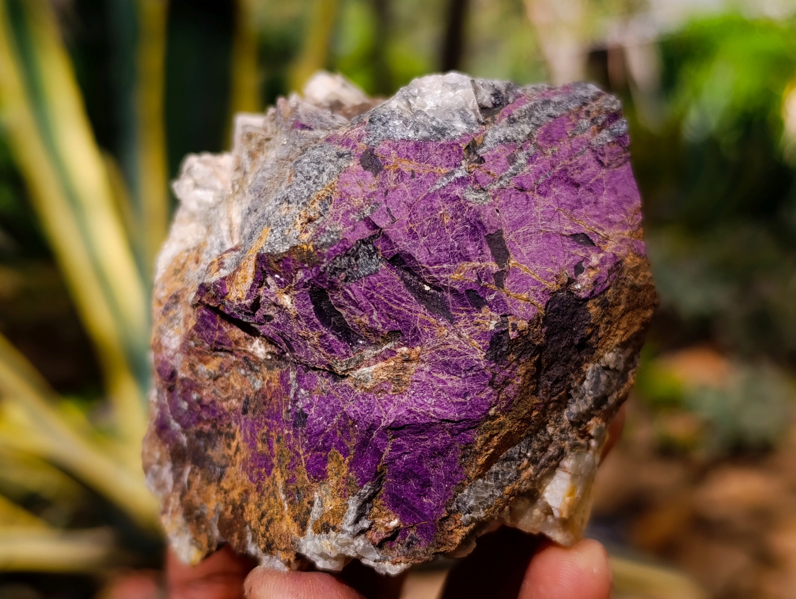 Natural Metallic Purpurite Cobbed Specimens x 3 From Erongo, Namibia - Toprock Gemstones and Minerals 