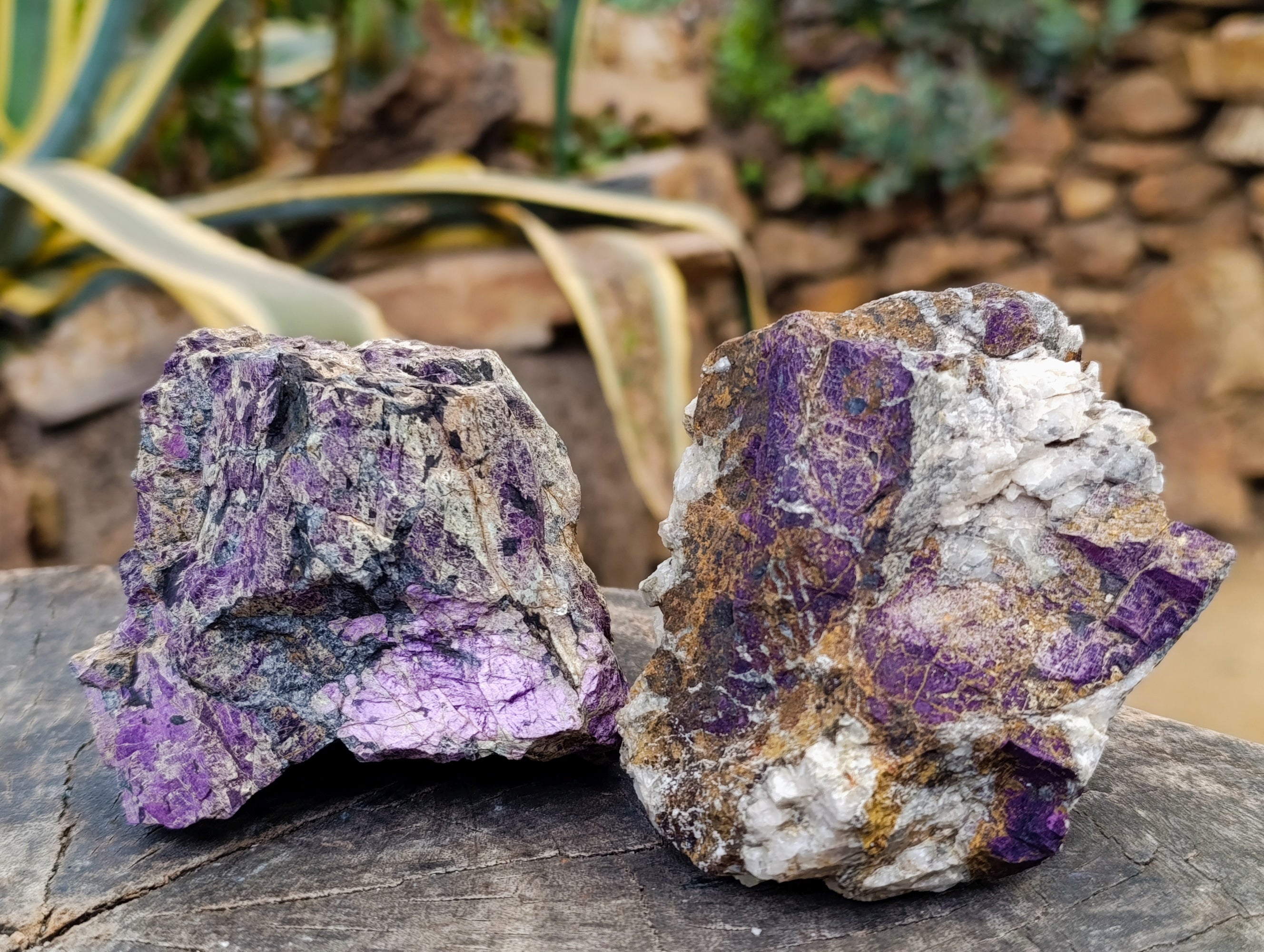 Natural Metallic Purpurite Cobbed Specimens x 3 From Erongo, Namibia - Toprock Gemstones and Minerals 