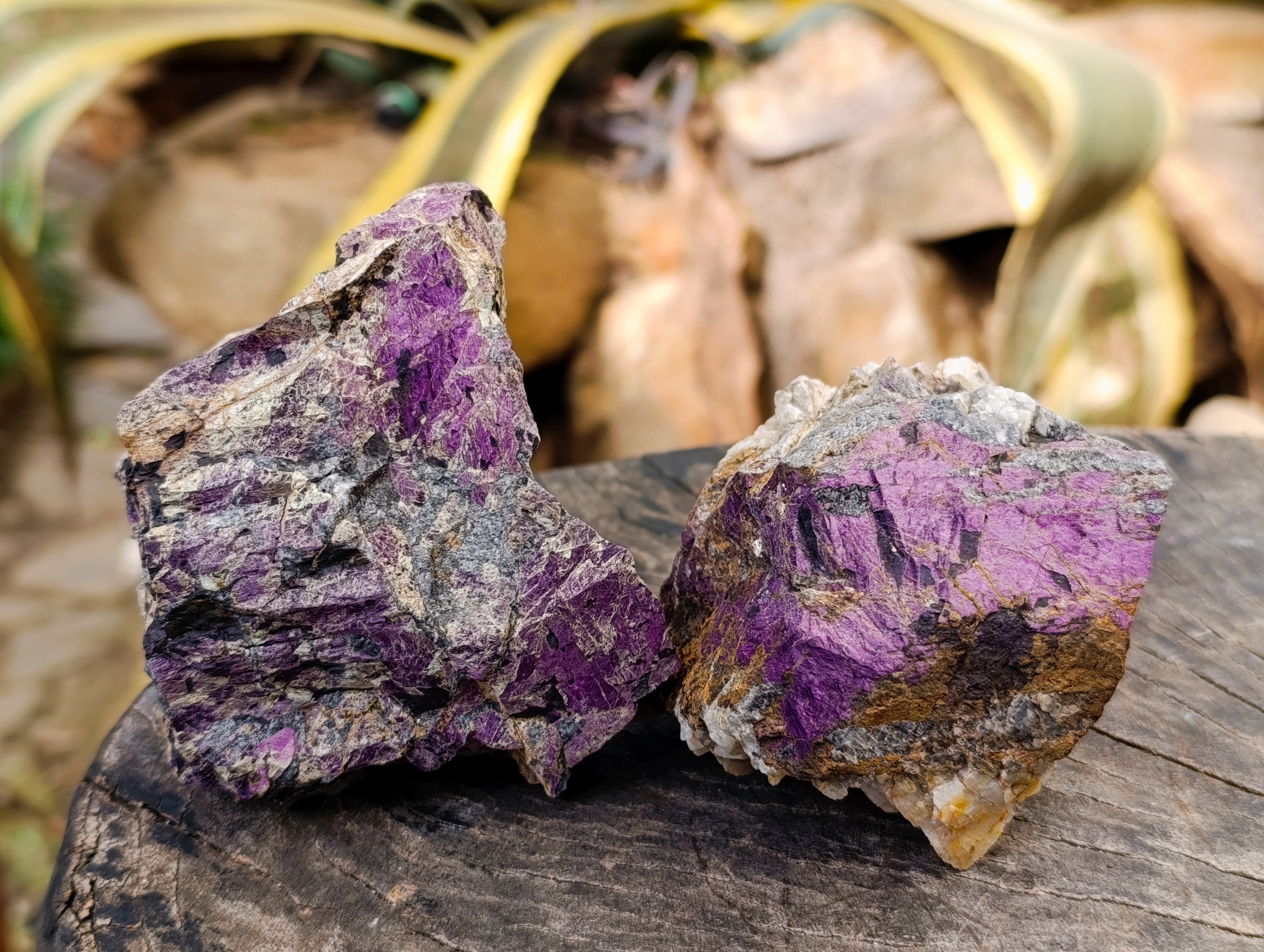 Natural Metallic Purpurite Cobbed Specimens x 3 From Erongo, Namibia - Toprock Gemstones and Minerals 