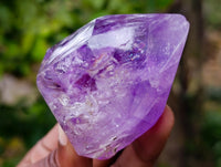 Polished Window Amethyst Quartz Points x 6 From Akansobe, Madagascar - Toprock Gemstones and Minerals 