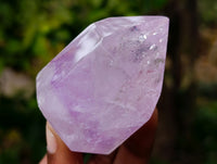 Polished Window Amethyst Quartz Points x 6 From Akansobe, Madagascar - Toprock Gemstones and Minerals 