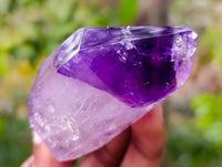 Polished Window Amethyst Quartz Points x 6 From Akansobe, Madagascar - Toprock Gemstones and Minerals 