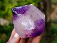 Polished Window Amethyst Quartz Points x 6 From Akansobe, Madagascar - Toprock Gemstones and Minerals 