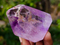 Polished Window Amethyst Quartz Points x 6 From Akansobe, Madagascar - Toprock Gemstones and Minerals 