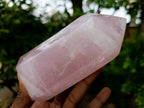 Polished Rose Quartz Crystal Points x 3 From Ambatondrazaka, Madagascar - Toprock Gemstones and Minerals 