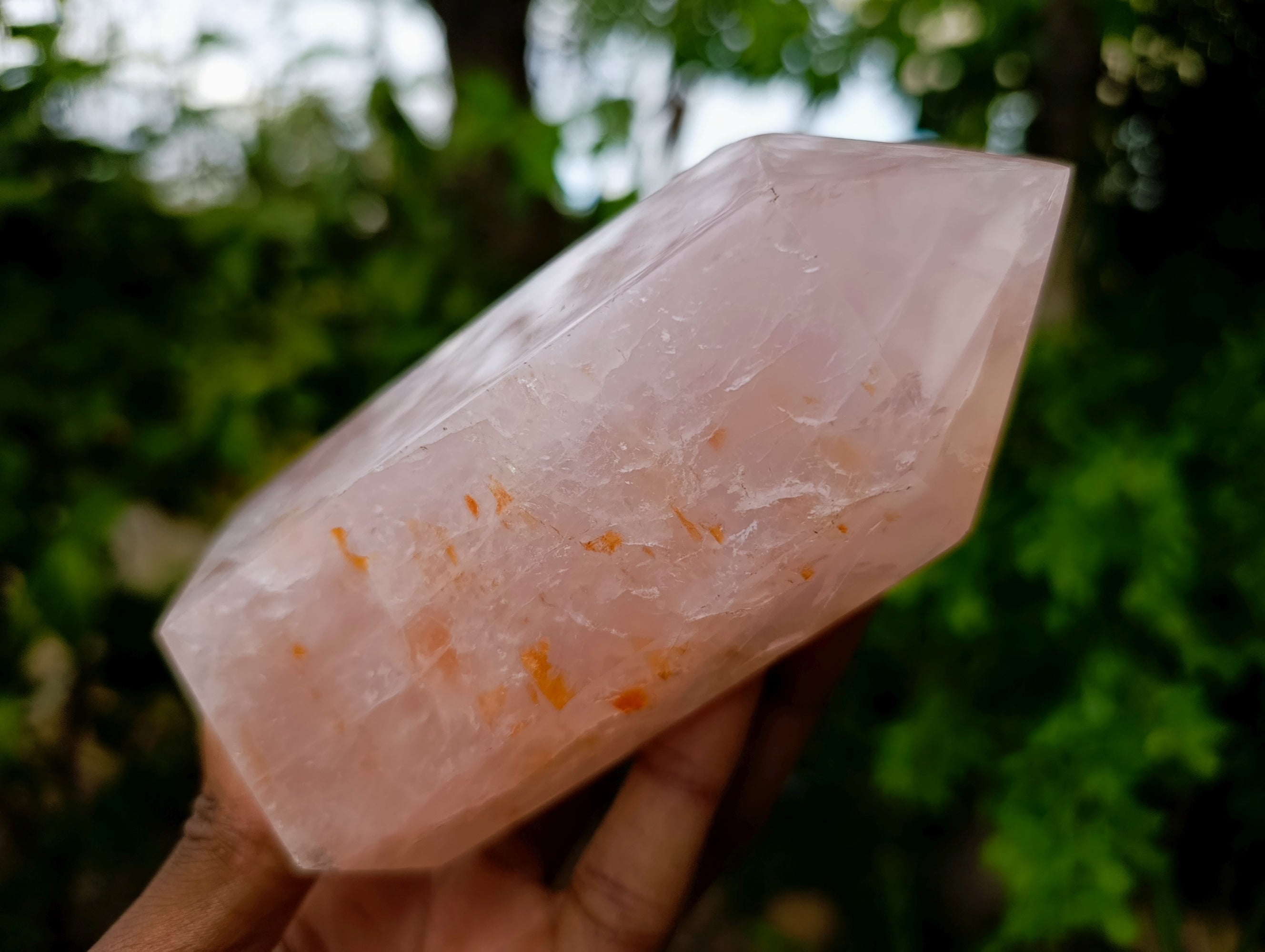 Polished Rose Quartz Crystal Points x 3 From Ambatondrazaka, Madagascar - Toprock Gemstones and Minerals 