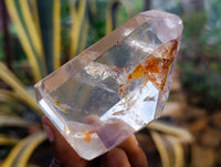 Polished Mixed Smokey Quartz Crystals including Golden Rutile Inclusion x 4 from Madagascar - Toprock Gemstones and Minerals 