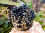 Natural Schorl Black Tourmaline Clusters x 2 From Erongo, Namibia - Toprock Gemstones and Minerals 