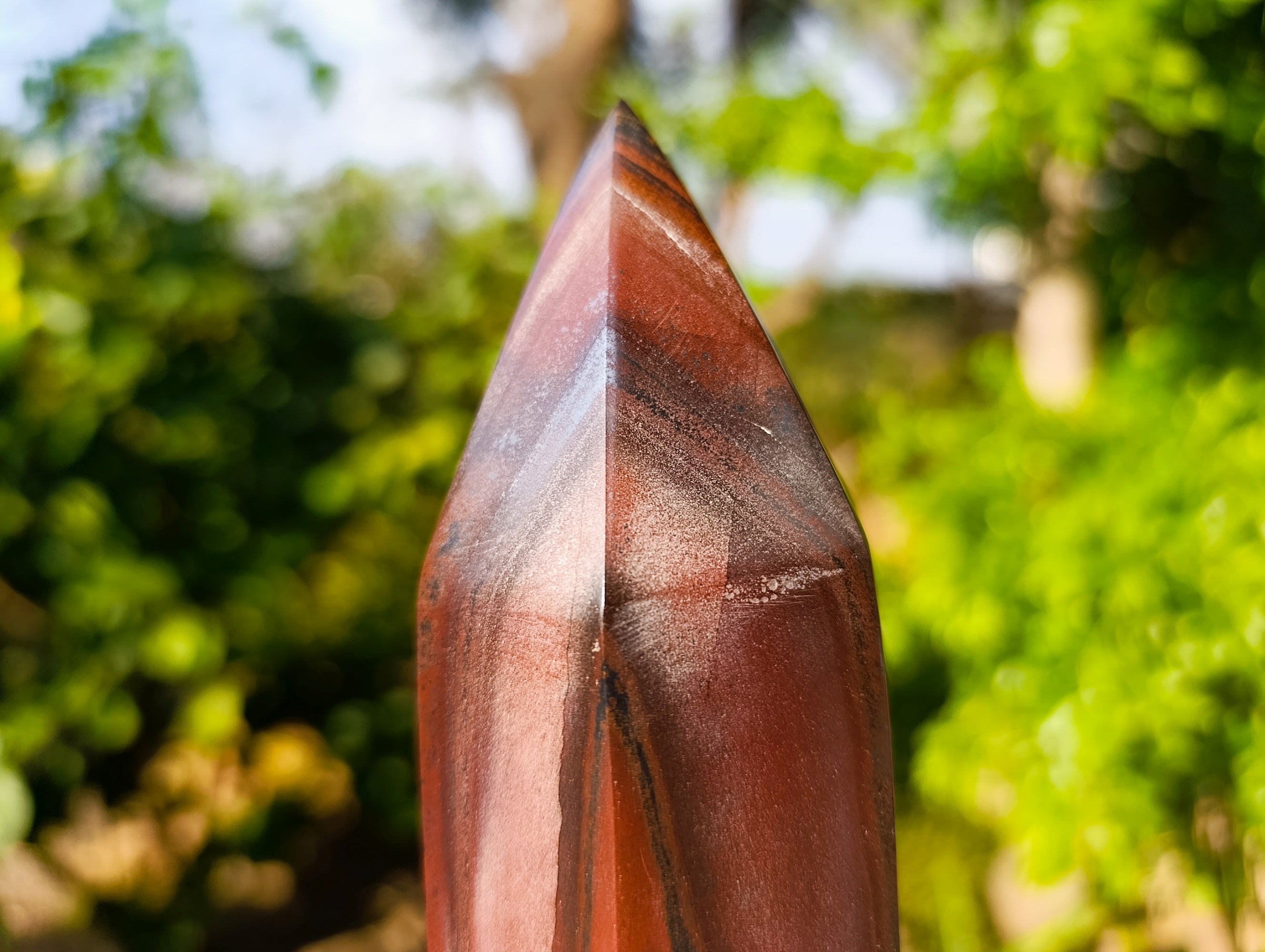 Polished Banded Tiger Iron Jasper Tower x 1 From Northern Cape, South Africa - Toprock Gemstones and Minerals 