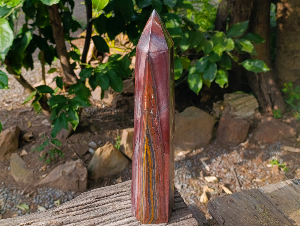 Polished Banded Tiger Iron Jasper Tower x 1 From Northern Cape, South Africa - Toprock Gemstones and Minerals 