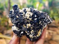 Natural Schorl Black Tourmaline on Orthoclase Matrix x 3 From Erongo, Namibia - Toprock Gemstones and Minerals 