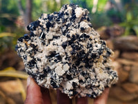 Natural Schorl Black Tourmaline on Orthoclase Matrix x 3 From Erongo, Namibia - Toprock Gemstones and Minerals 
